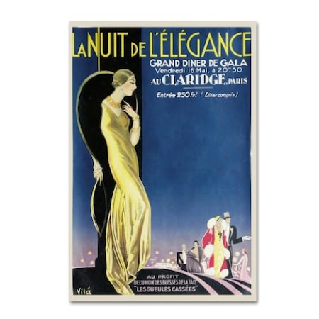 Vintage Apple Collection 'Nuit Elegance' Canvas Art,30x47